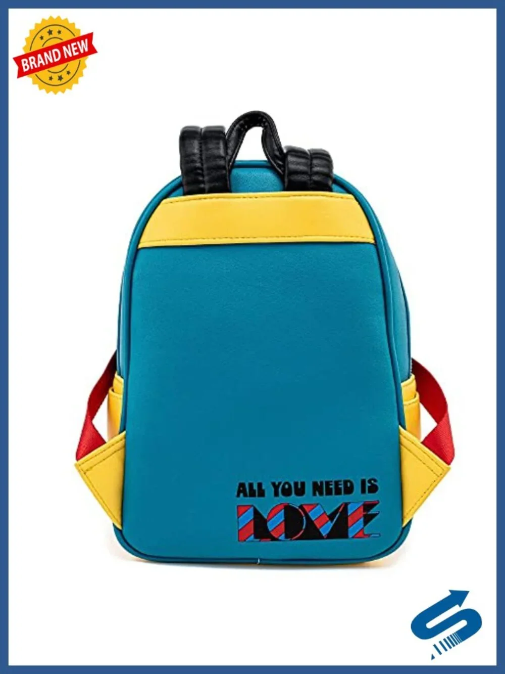 The Beatles Yellow Submarine Loungefly Double Strap Shoulder Bag Faux Leather